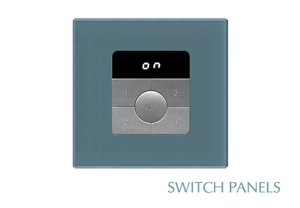 Futronix range of high quality glass and metal wall switch outstations