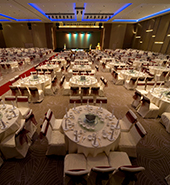dimmers used in a Banquet hall