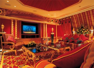 Futronix dimmers control the cinema lighting in the Royal suite at the Burj Al Arab.