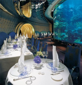Dimmers and lighting controls used to operate the restaurant lighting at the Burj Al Arab.