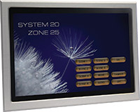 Home-Icon touchscreen for operating the PFX lighting controller