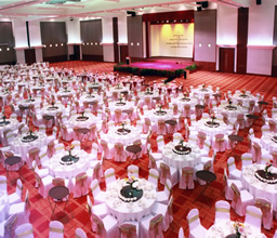 Asia's largest ballroom lit for dinner