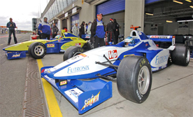 Futronix Formula 3 racing car in preparation