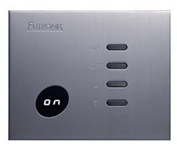 P400 scene dimmer wall mounted in brush stainless steel