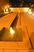 Fountain pool rill lighting