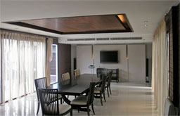 Luxury residence dinning room lighting dimmers