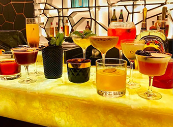 Amazing cocktails available at the London Caramel Restaurant, Lounge & Bar 
