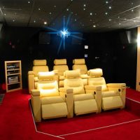 Luxurious Home cinema with P400 dimmer