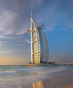 Dimmers control the evening lighting at the Burj Al Arab.