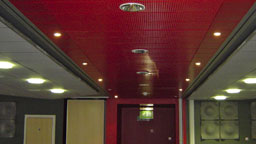 Interior corridor lighting dimmer at the RNLI College