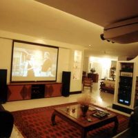 Home cinema recessed dimmer lighting