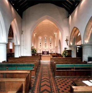 Futronix Lighting Controls are used to dim the lighting in this historical church, Surrey, UK